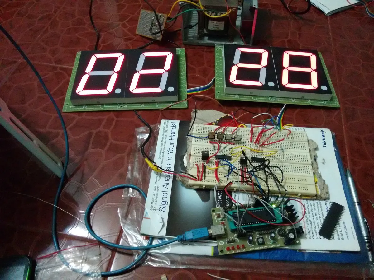 7-Segment Clock — 74HC595 Driver photo 3